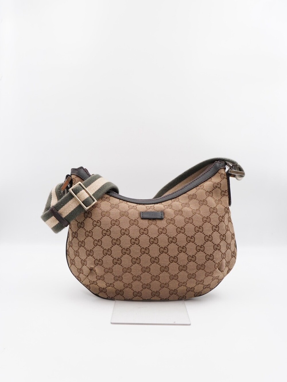 CK27 💕 GUCCI Monogram Web Halfmoon